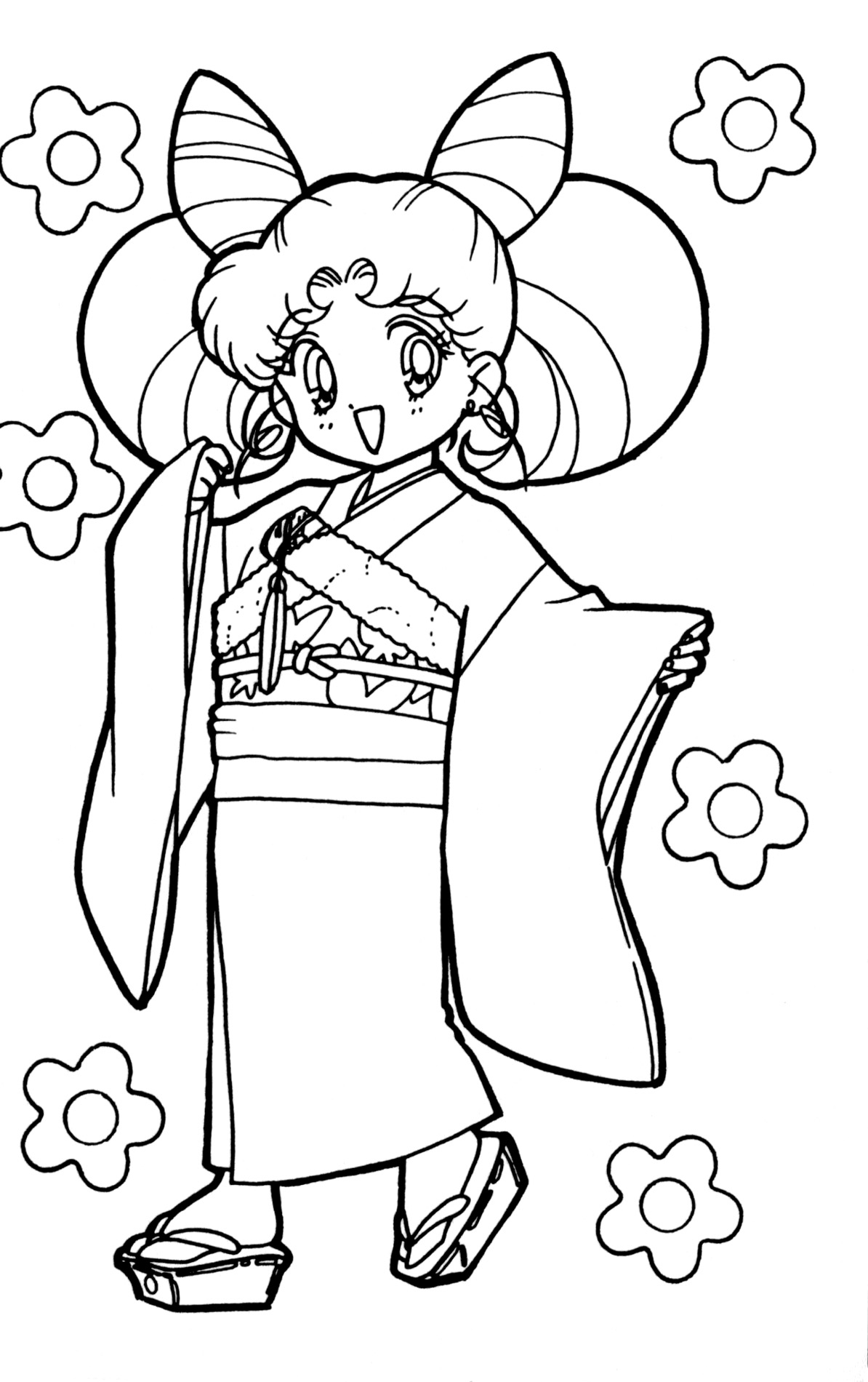 sailor chibi moon coloring pages - photo #21