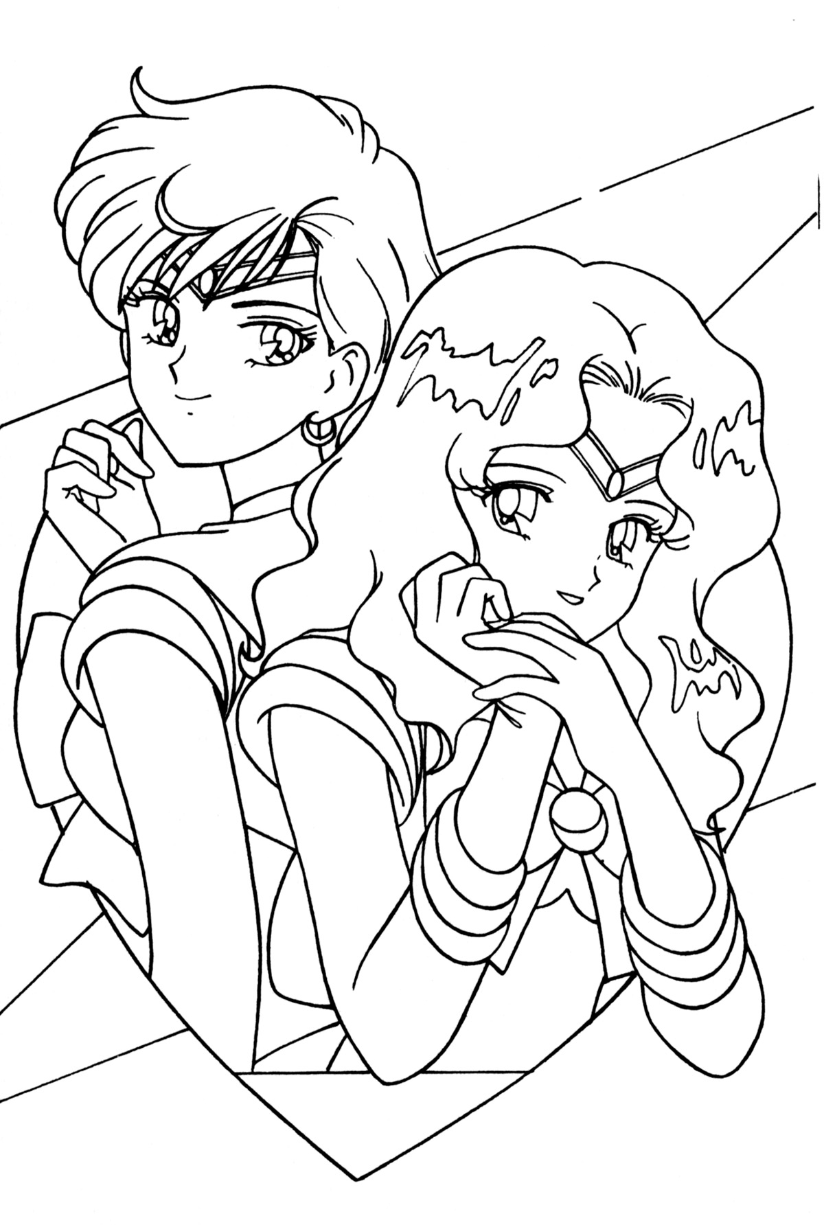 sailor neptune coloring pages