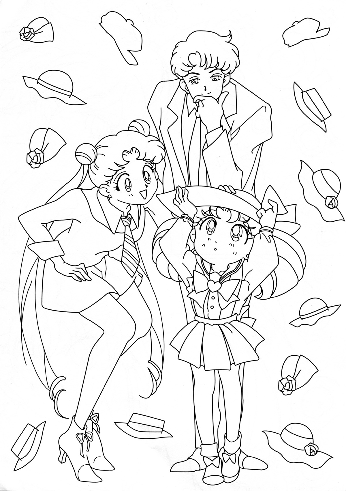 sailor moon and rini coloring pages - photo #40