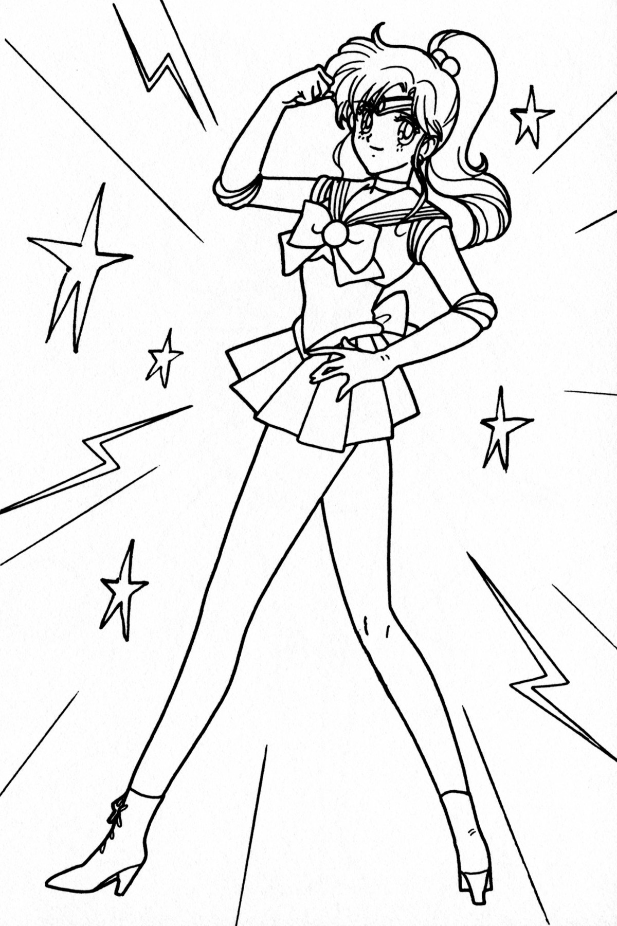 sailor jupiter coloring pages - photo #3