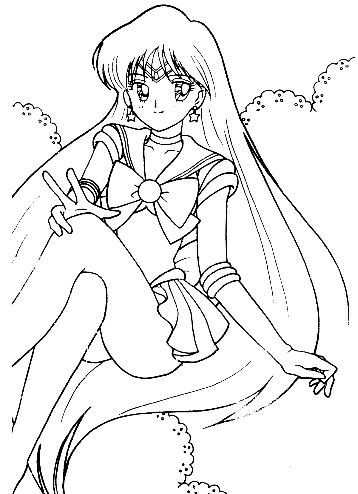 sailor mars coloring pages anime - photo #12