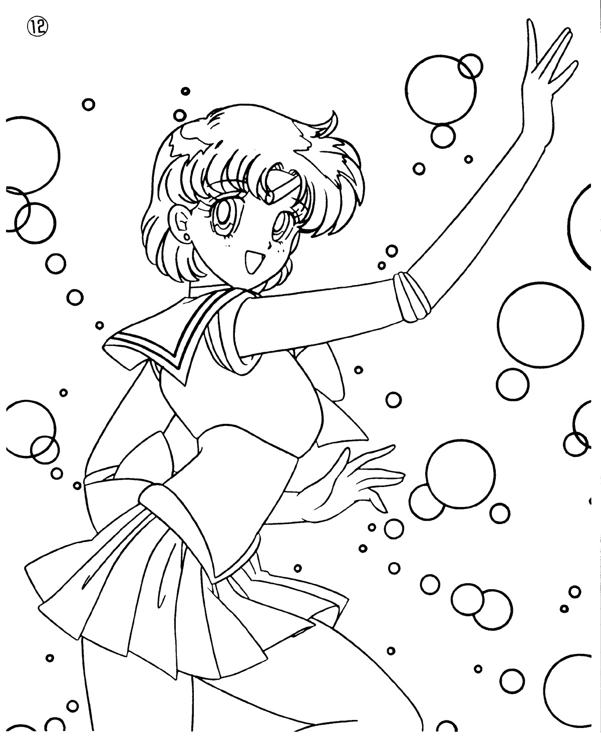 sailor mercury coloring pages - photo #26