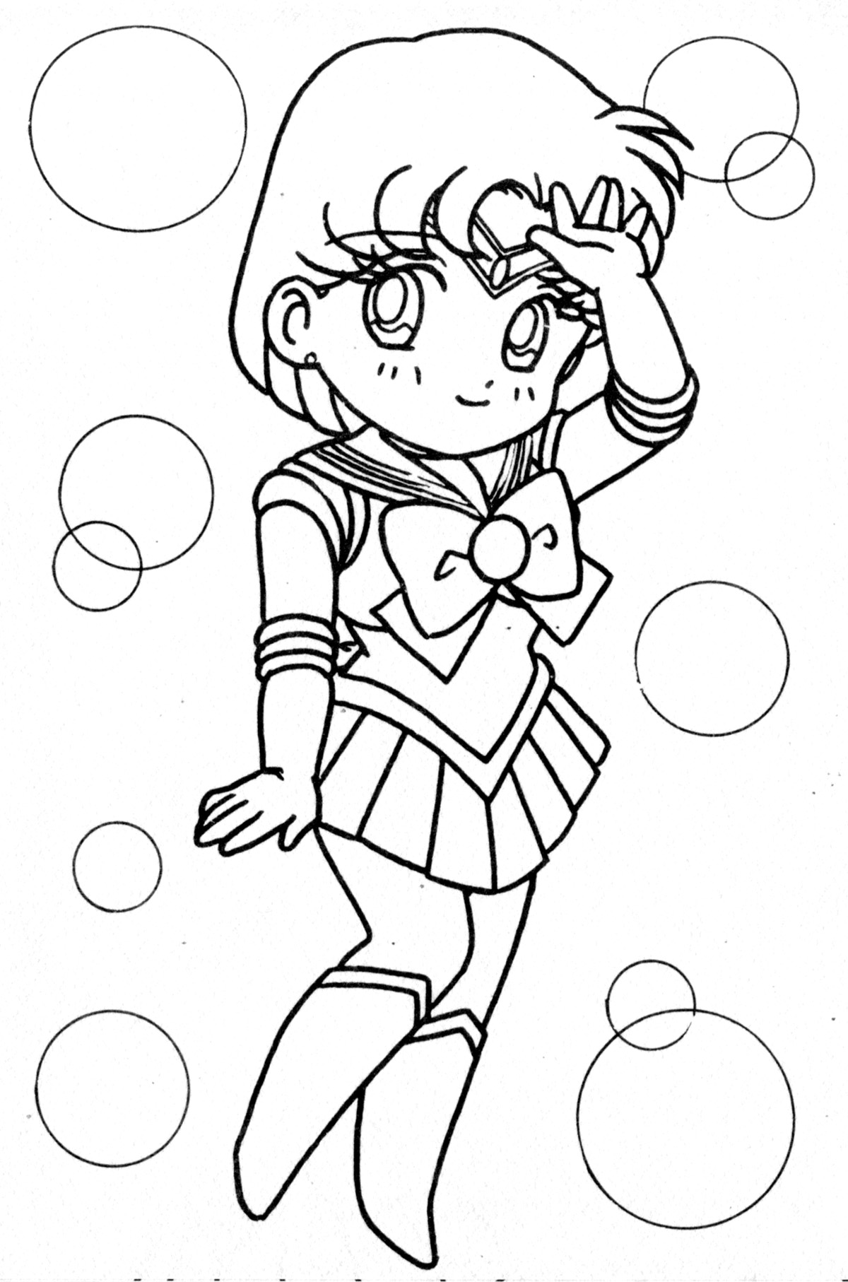 sailor mercury coloring pages - photo #23