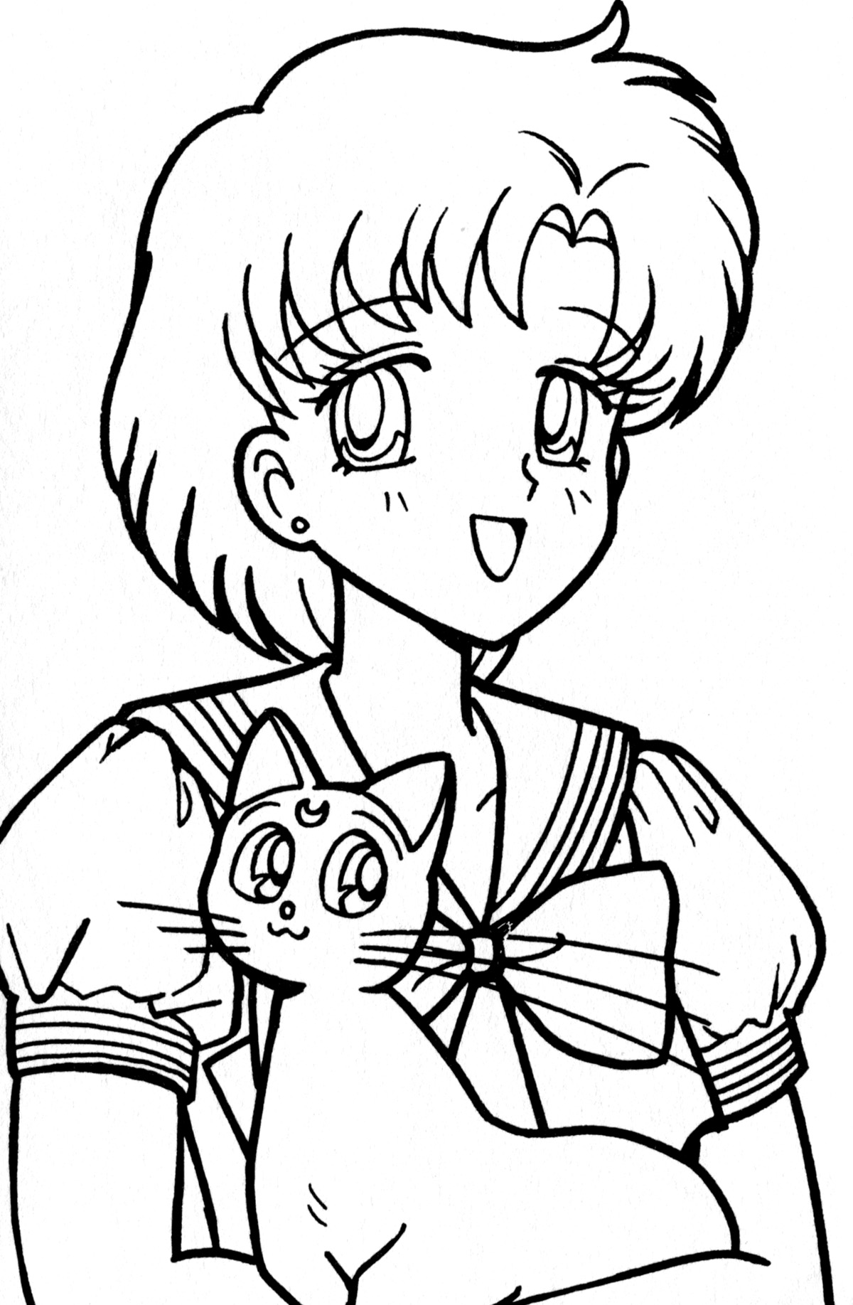 sailor mercury coloring pages - photo #33