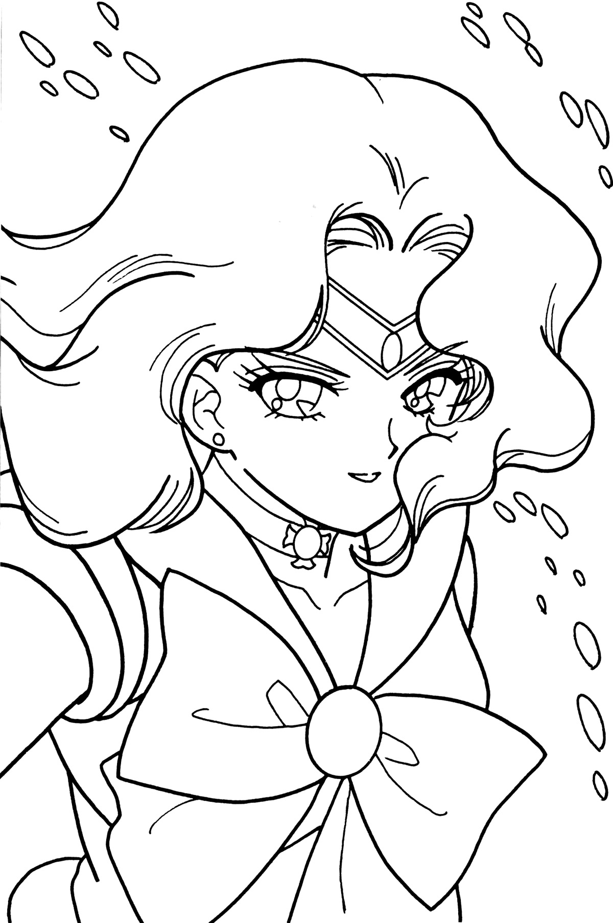 sailor neptune coloring pages - photo #29