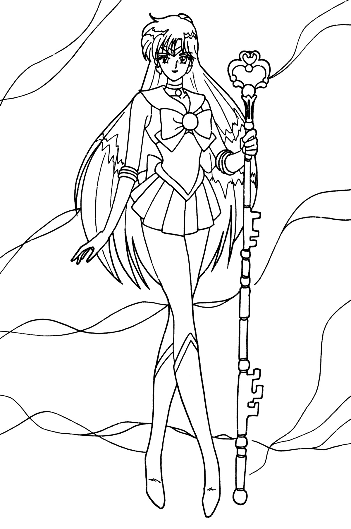 sailor pluto coloring pages - photo #1