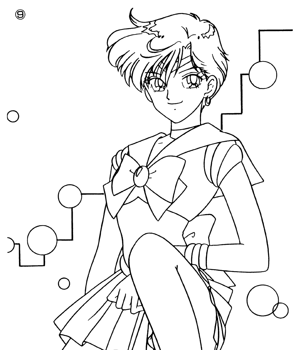 sailor neptune coloring pages - photo #13